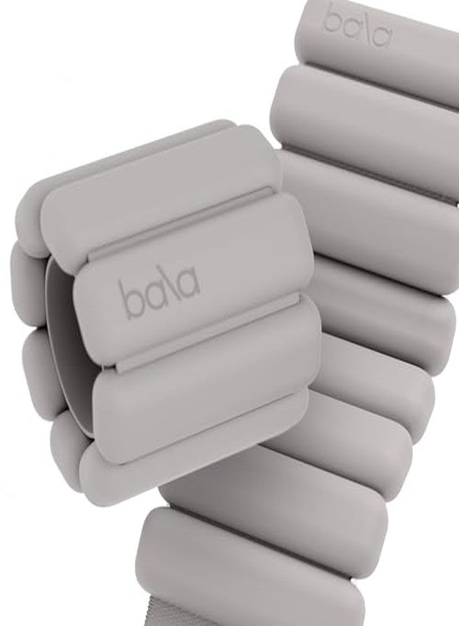 بالا أثقال بالا بانجلز للمعصم والكاحل - مجموعة أربطة وزن قابلة للتعديل بوزن 1 رطل للنساء والرجال - أثقال سيليكون للذراع والساق للبيلاتس واليوغا والمشي والباريه والتمارين المنزلية وتمارين القوة - هيذر - Image 1